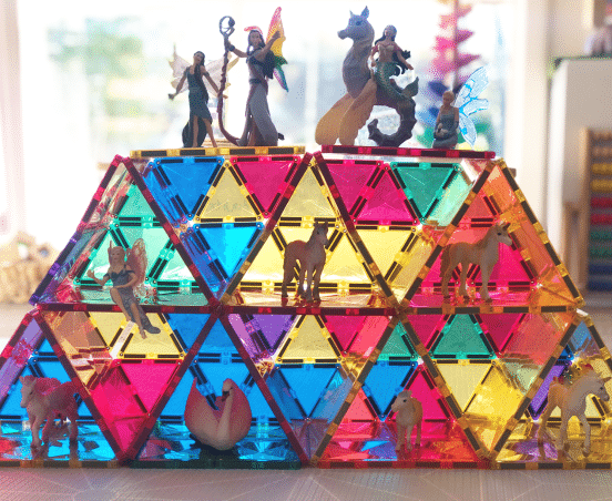 6 Ways to Extend Your Magnetic Tile Play Using Loose Parts