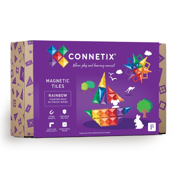Rainbow Starter Pack 60 pc by Connetix