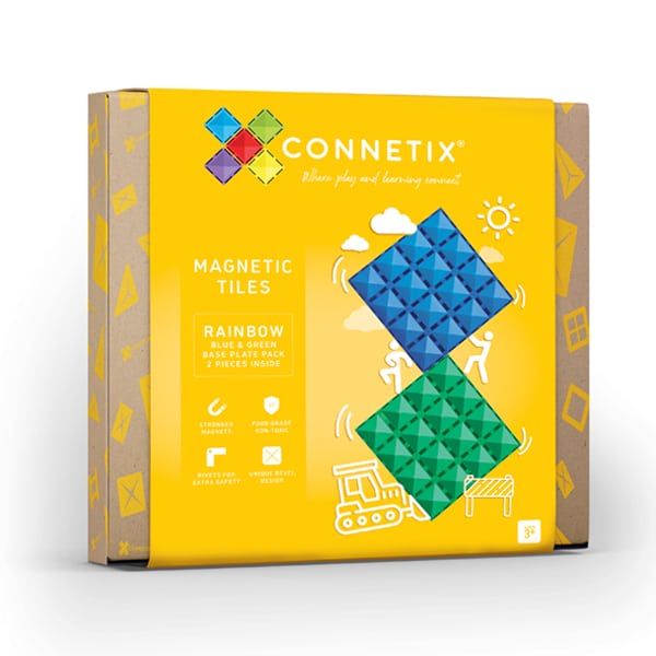 Rainbow Blue & Green Base Plate 2 pc by Connetix