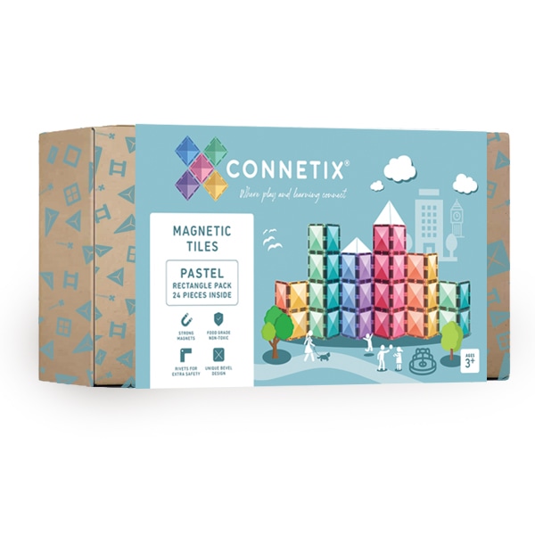 Pastel Rectangle Pack 24 pc by Connetix