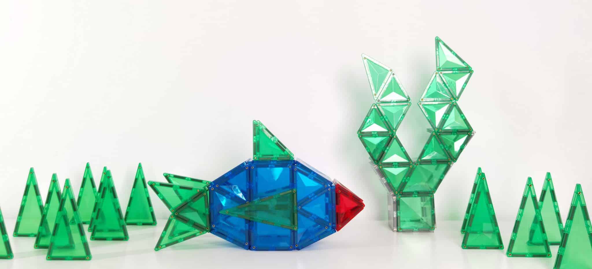 How to Build a Fish with Connetix magnetic tiles