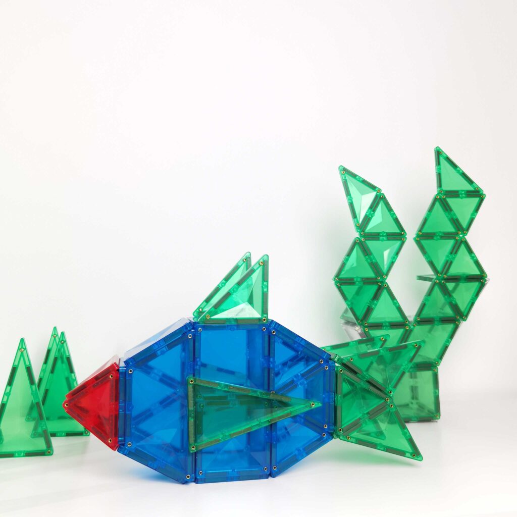 How to Build a Fish with CONNETIX magnetic tiles