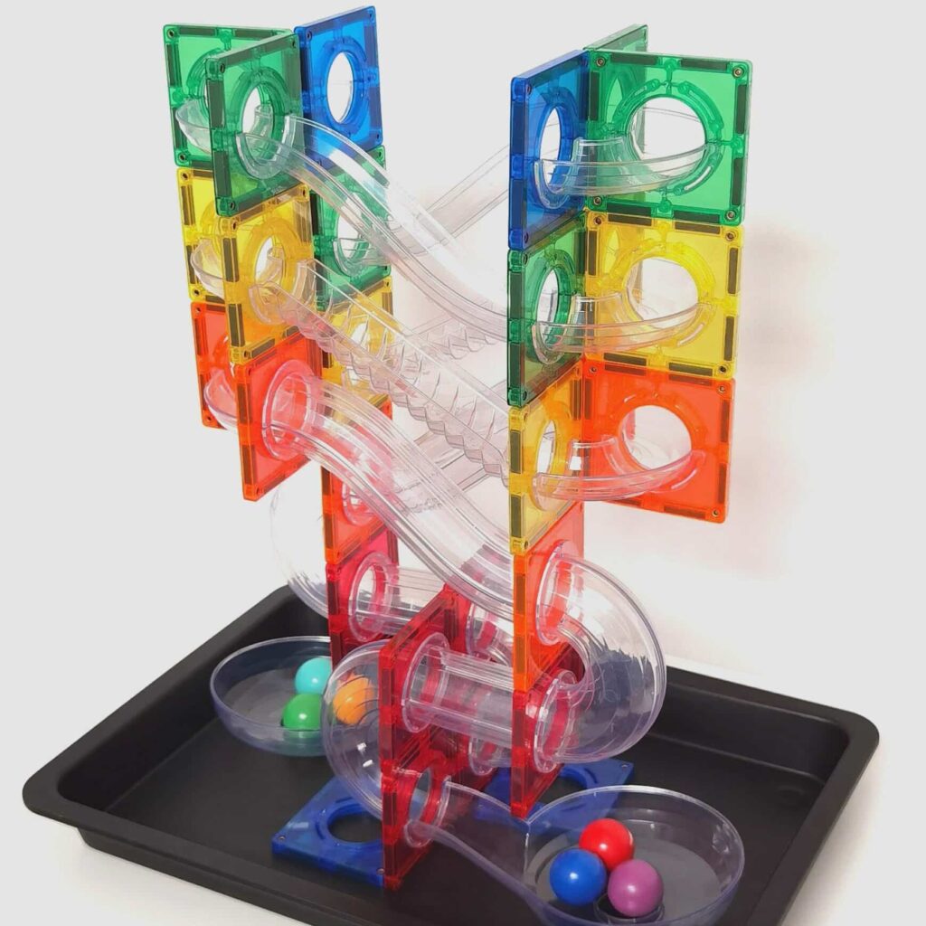 7 Creative Build Ideas using the CONNETIX Ball Run Pack