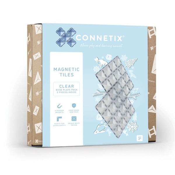 Clear Base Plate Pack 2 pc by Connetix