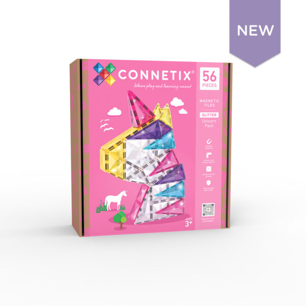 Glitter Unicorn Pack 56pc by Connetix
